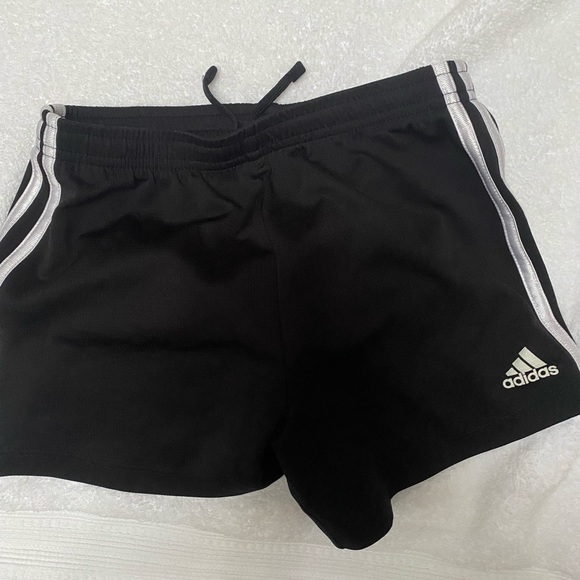 Nike green running shorts and adidas black striped shorts bundle - Picture 7 of 7